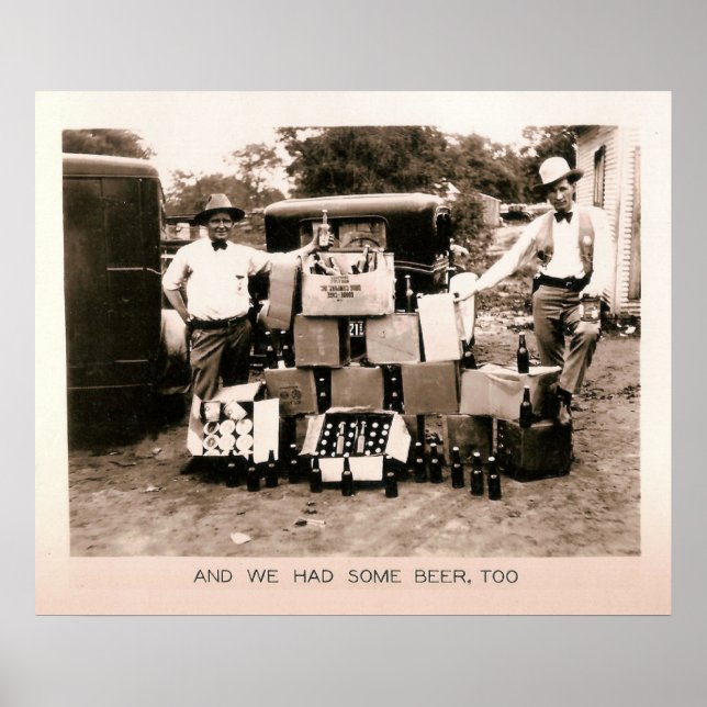 Poster Interdiction Beer Raid, Kilgore, TX 1931 (Devant)