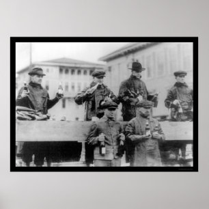 Poster Interdiction de la bière à Zion City, IL 1920