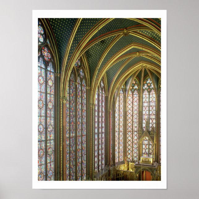 Poster Intérieur de la chapelle supérieure regardant vers (Devant)