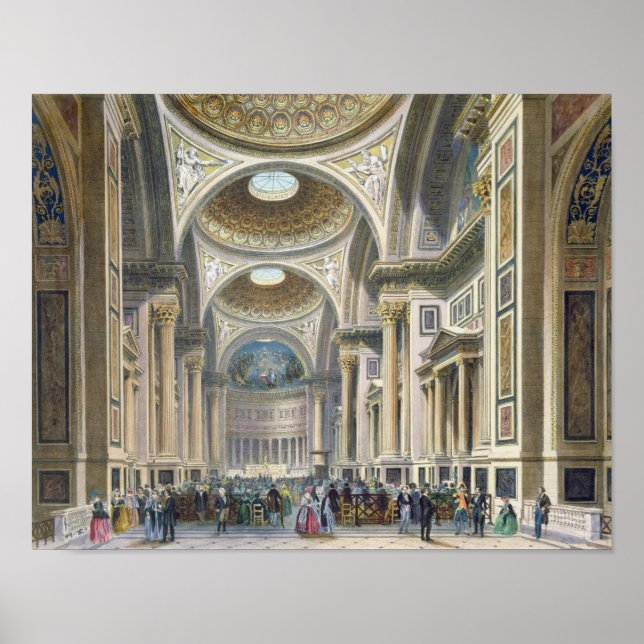 Poster Intérieur de La Madeleine, Paris (Devant)
