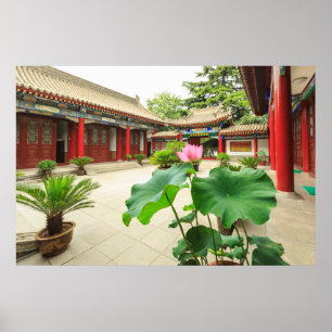 Poster Intérieur de la pagode de Chine