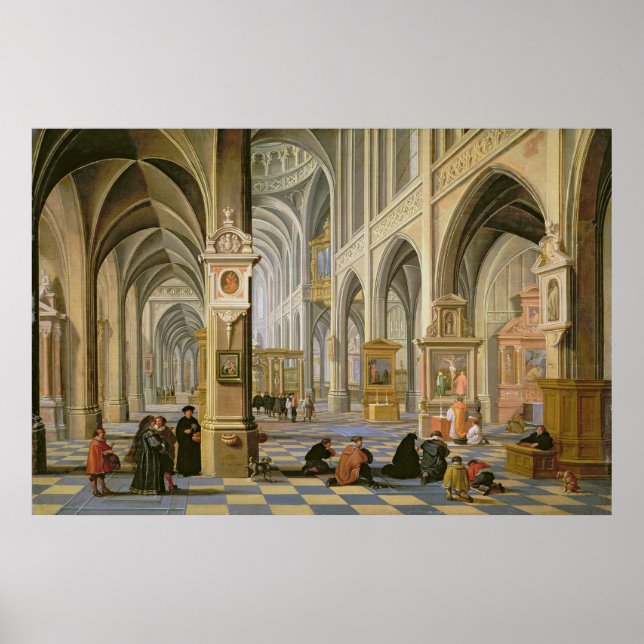 Poster Intérieur de l'église (Devant)