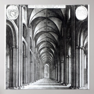 Poster Intérieur de Nave de St Paul, 1658