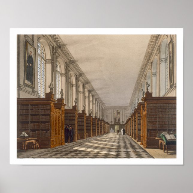 Poster Intérieur de Trinity College Library, Cambridge, f (Devant)