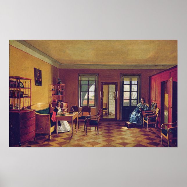 Poster Intérieur d'un grenier (Devant)