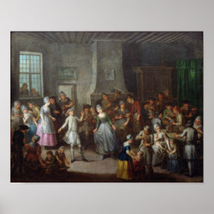 Poster Intérieur d'une taverne