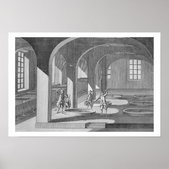 Poster Intérieur d'une usine de savon, illustration pour  (Devant)
