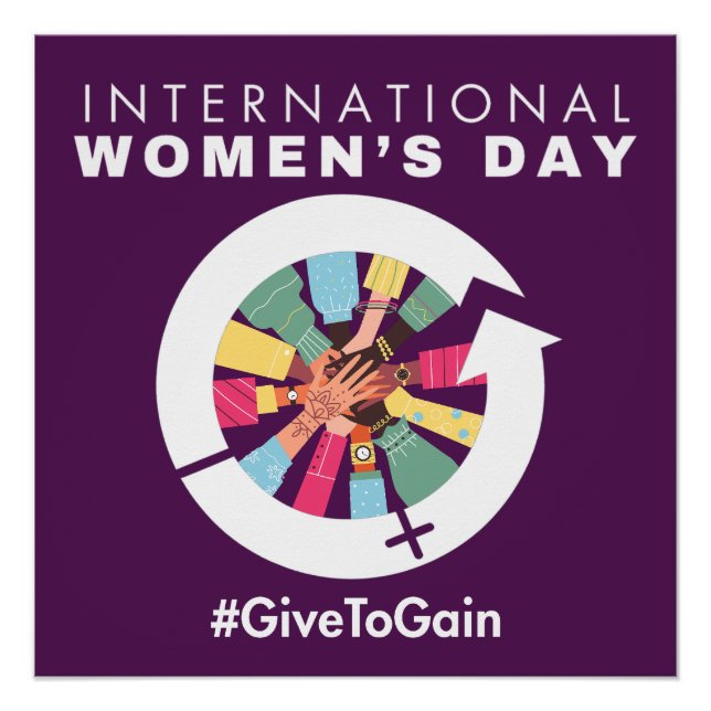Poster International Women’s Day 2026 Give To Gain (Devant)
