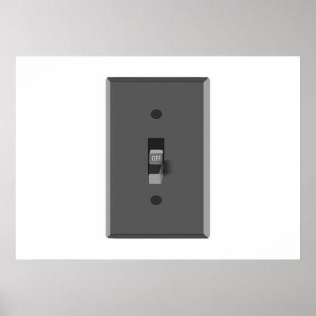 Poster Interrupteur électrique (Devant)