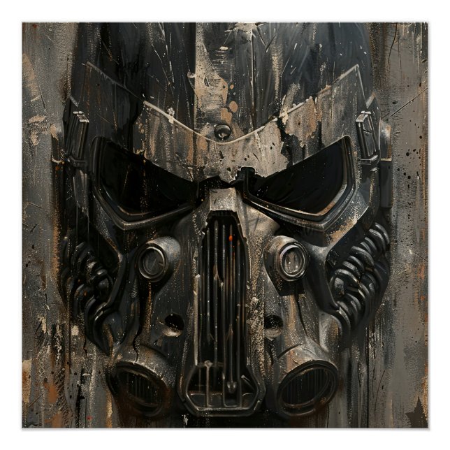 Poster Intricate ornate helmet, a masterpiece of medieval (Devant)