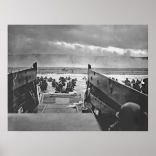 Poster Invasion 1944 de plage de la Normandie