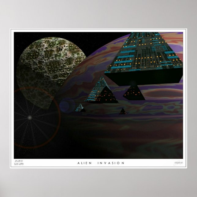 Poster Invasion Alien (Devant)