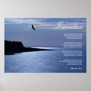 Poster Invictus ~ Poème Inspirateur ~ Toile