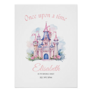 Poster Invitation d'anniversaire de princesse, Petite Pri
