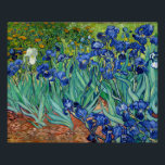 Poster Irises Vincent van Gogh peinture Vintage florale<br><div class="desc">Vincent van Gogh (Dutch, 1853 - 1890) Irises, 1889, Oil on canvas Unframed: 74.3 x 94.3 cm (29 1/4 x 37 1/8 in.) Framed: 94.9 x 114.9 x 11.4 cm (37 3/8 x 45 1/4 x 4 1/2 in.) Le J. Paul Getty Museum de Los Angeles. Image numérique courtesy of...</div>