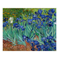 Irises Vincent van Gogh peinture Vintage florale