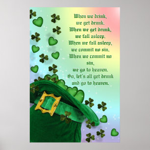 Poster irlandais Jour de la Saint Patrick