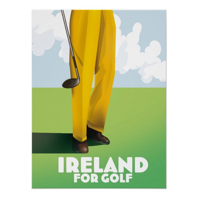 Poster Irlande pour le golf (Devant)