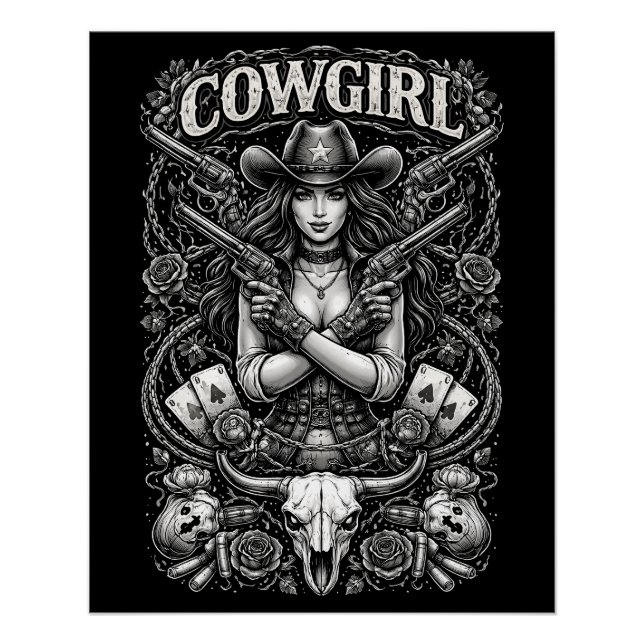 Poster Iron Cowgirl (Devant)