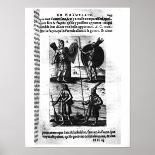 Poster Iroquois de Nouvelle-France