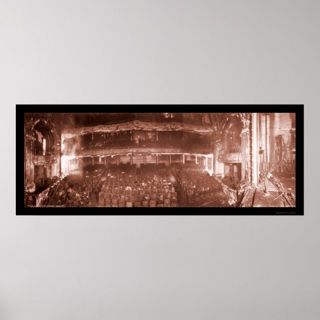 Poster Iroquois Theater Fire Photo 1903 (Devant)
