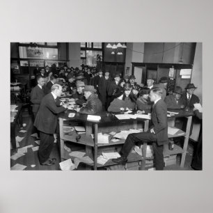 Poster IRS Bureaux, 15 avril 1920