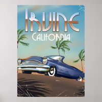 poster Irvine California Travel