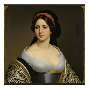 Poster "Isabella Marie Rousseau" Portrait de femme
