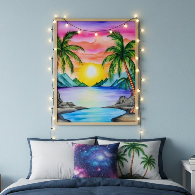 Poster Island Tropical Beach Sunset (Créateur téléchargé)