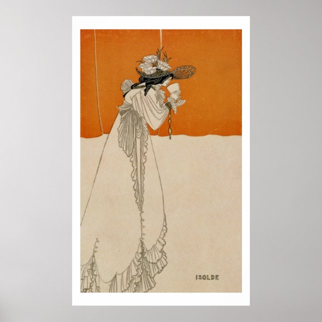 Poster Isolde, illustration de 'The Studio', 1895 (lith (Devant)