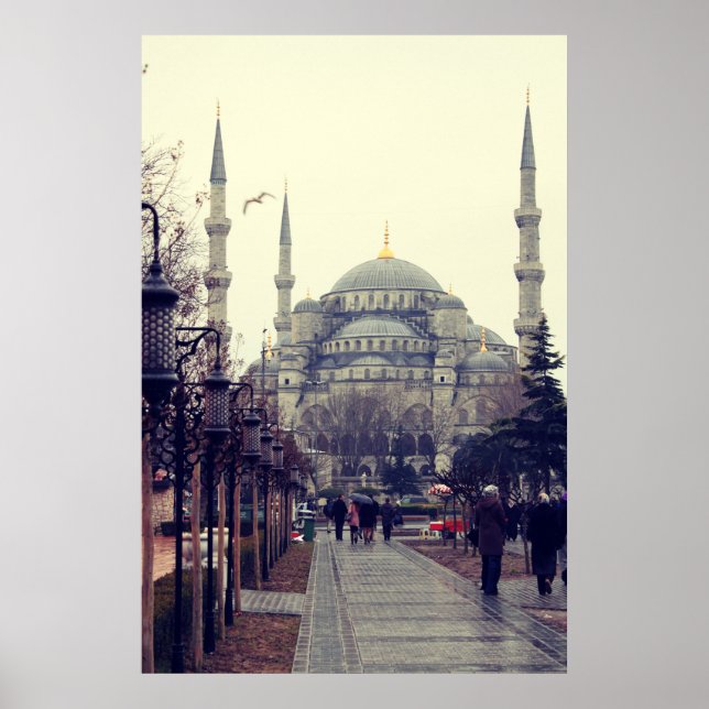 Poster Istanbul print. Travel photography home decor wall (Devant)