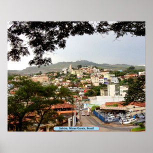 Poster Itabira, Minas Gerais, Brésil