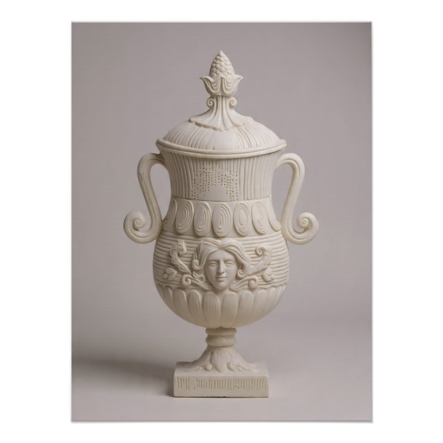 Poster Italian Playing Cards - Ace of Cups, In Marble (Devant)