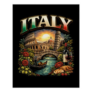 Poster Italie Éternelle