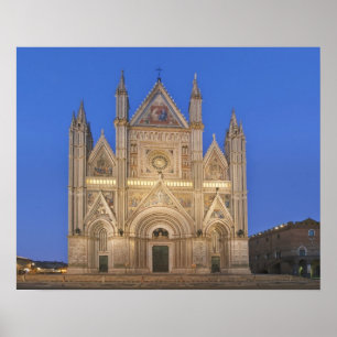 Poster Italie, Ombrie, Orvieto, Cathédrale d'Orvieto