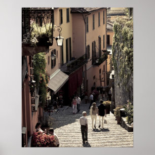 Poster Italie, Province de Côme, Bellagio. Salita 2