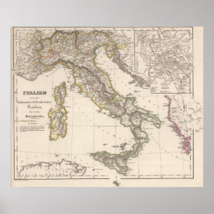 Poster Italie sous la Saxe