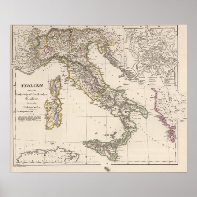 Poster Italie sous la Saxe (Devant)