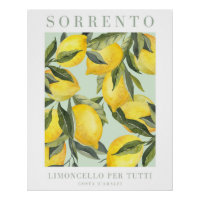 Poster italien imprimé citron