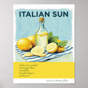 Poster italien Sun Recipe