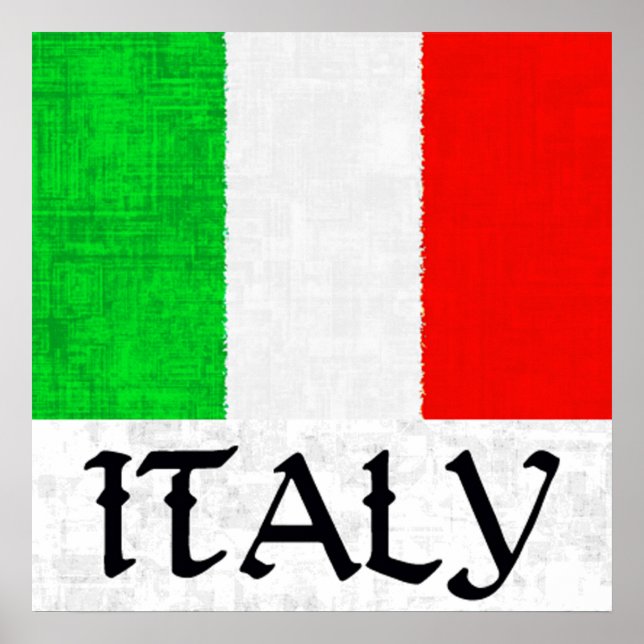 Poster ITALY FLAG (Devant)