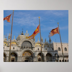 Poster Italy, Venice, St. Mark's Basilica in St. Mark's