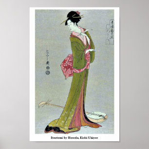 Poster Itsutomi par Hosoda, Eishi Ukiyoe