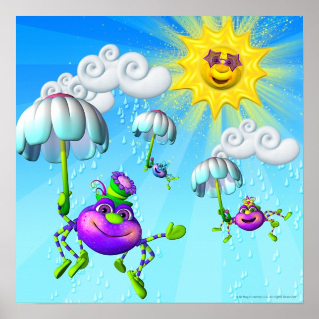 Poster Itsy Bitsy Spider 18x18 (Devant)