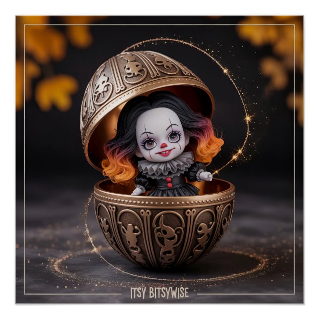 Poster Itsy Bitsywise Envoûtant Gothique Effrayant Mignon (Devant)