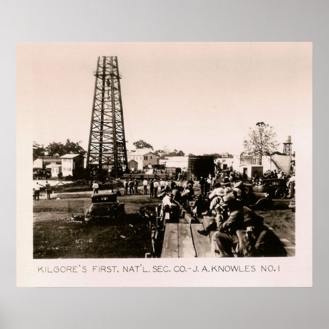 Poster J.A. Knowles No. 1, Kilgore, TX 1931 (Devant)