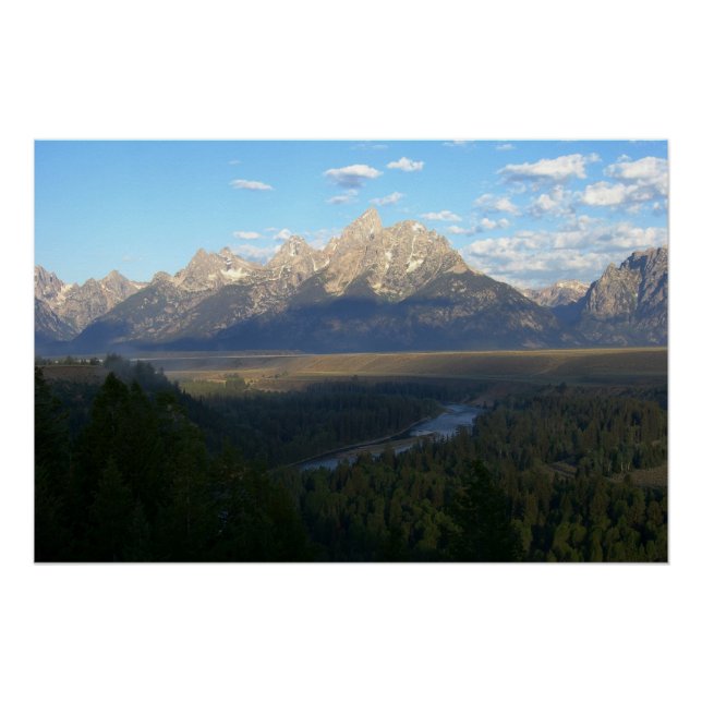 Poster Jackson Hole Mountains (Grand Teton National Park) (Devant)