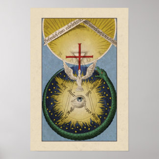 Poster Jacob Böhme "Conversation entre les âmes"