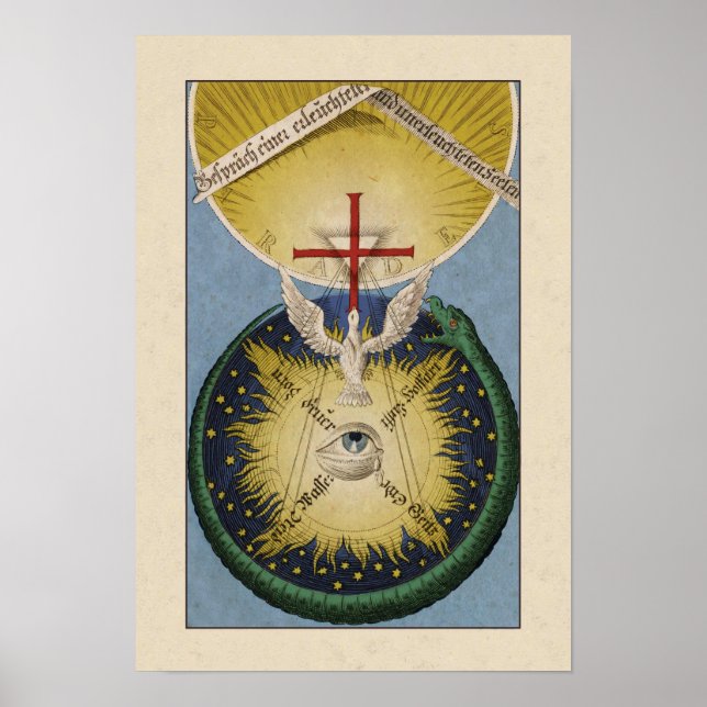 Poster Jacob Böhme "Conversation entre les âmes" (Devant)