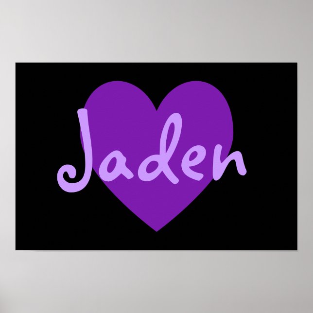 Poster Jaden en violet (Devant)